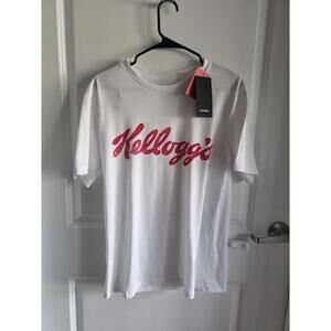 Vintage Zara Kellogg White Tshirt 90s Y2K Sz S